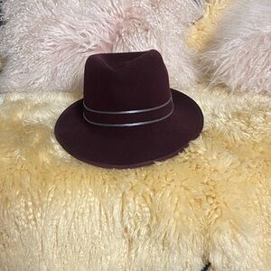 Kangol Dark Red Fedora Hat